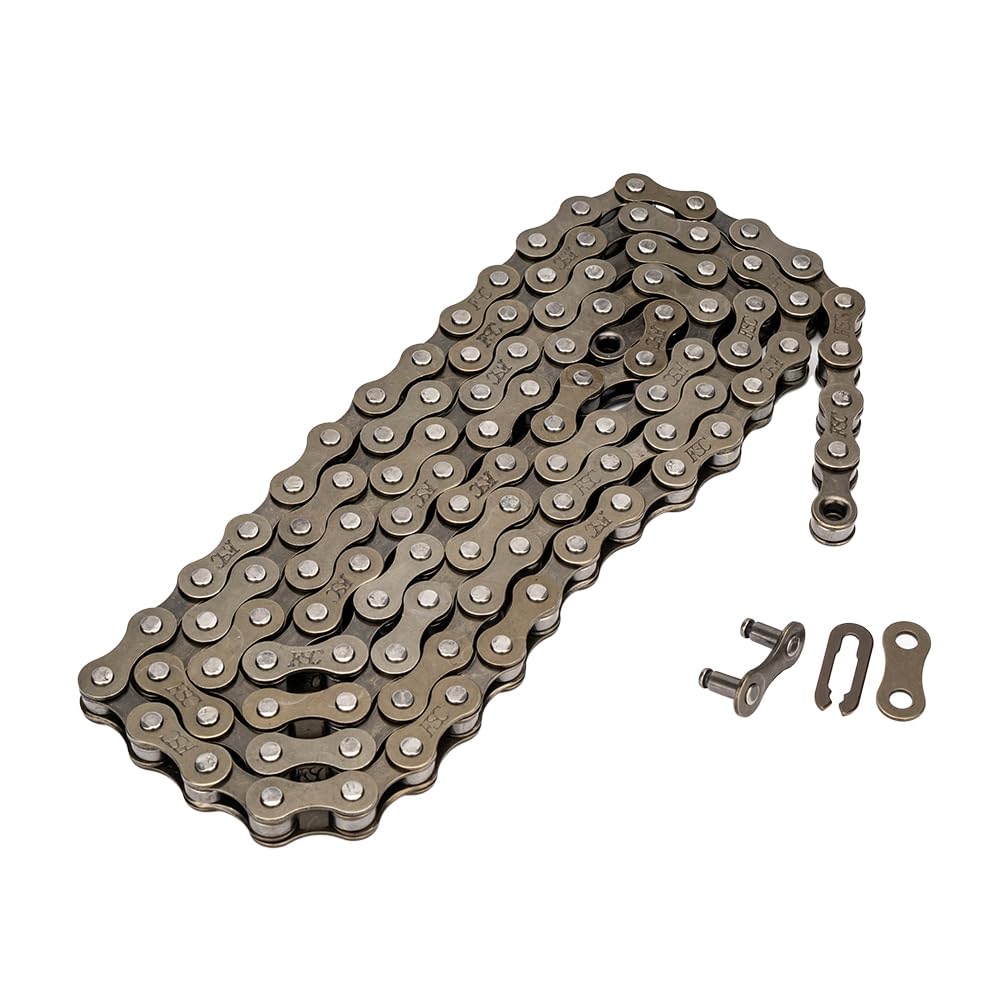 UDING Single Speed Bike Chain,Bicycle Chain 1/2" x1/8" 116 Links with 1 x Magic Buckle,BMX Chain BMX Bike Chain Lowrider Bike Parts Chain Replacement for Road Mountain Bike/BMX/MTB