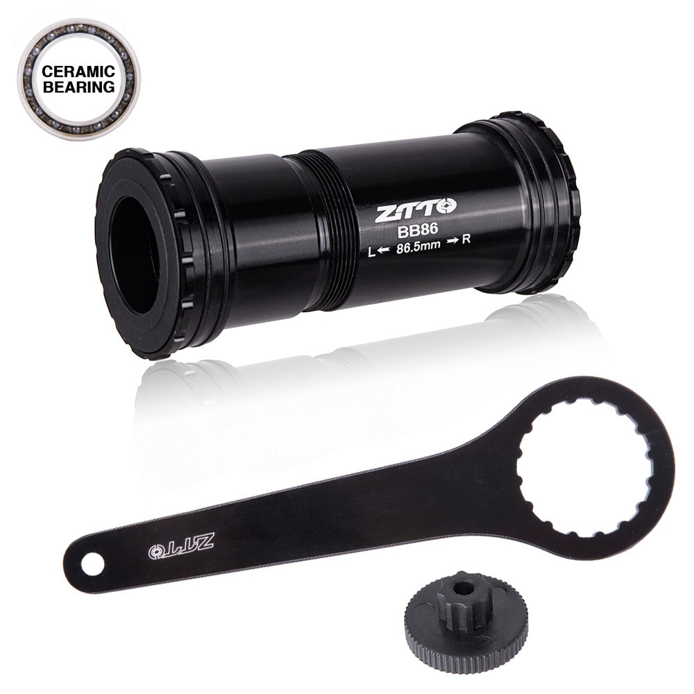 ZTTO BB86 24mm CERAMIC BB92 BB90 Press Fit Bottom Brackets Thread Lock for Road Bicycle Mountain Bike 24 Shaft Crankset Chainset