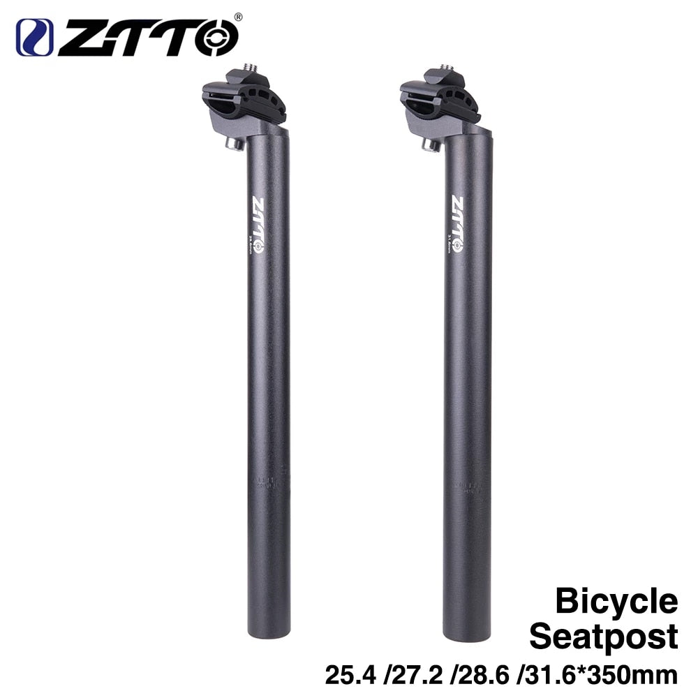 ZTTO Bicycle Parts MTB Road Bike Bicycle Seat Post Tube Superlight SeatPost 25.4 27.2 28.6 31.6 350mm