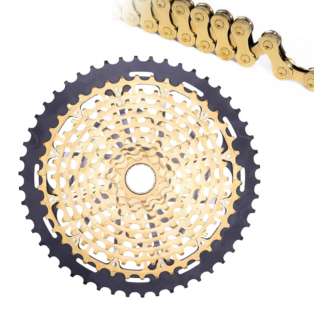 ZTTO MTB 11 Speed 9-50T Cassette XD Ultimate Pro ULT Golden Rainbow 372g Steel Durable Sprocket Ultralight 11s 9-50 k7 9 to 50