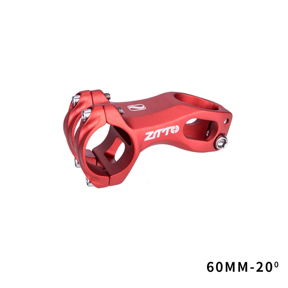 ZTTO Bicycle XC MTB Stem 80mm 20 Degree Road bike Gravel Aerodynamics Stem Negative angle High Strength Lightweight 31.8mm