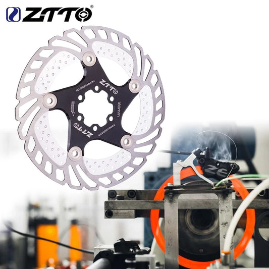 ZTTO Bicycle Brake Cooling Disc Floating Ice Rotor For MTB Gravel Road Bike 203mm 180mm 160mm 140 Cool Down Heat Sink RT99 RT86