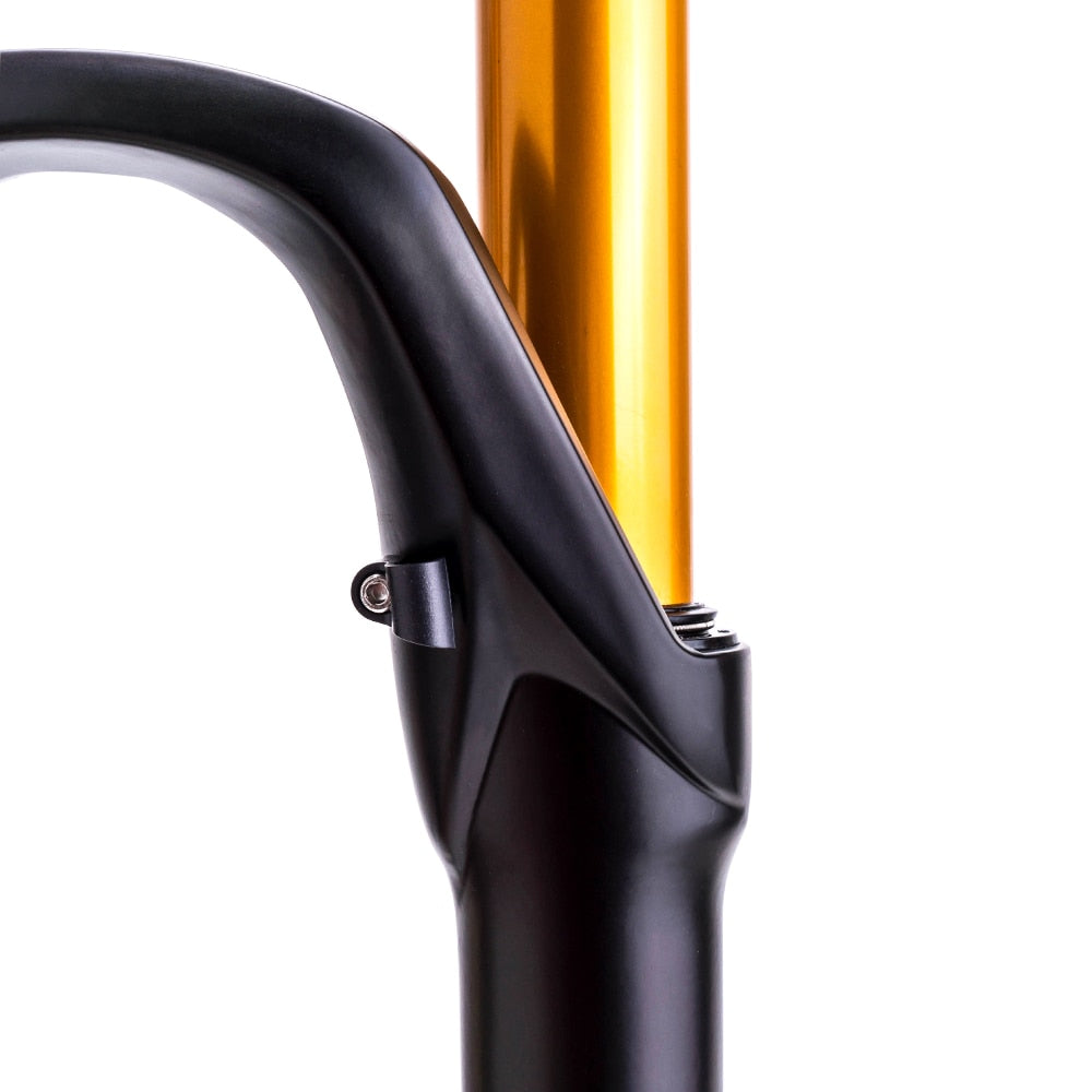 ZTTO MTB 120mm Travel Air Suspension Fork 26 27.5 29 Inch QR Quick Release Straight Tube 1 1/8" For Mountain Bike Gold Color