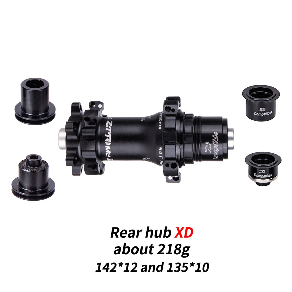ZTTO M2 MTB Straightpull Hub Ultralight 28 Hole 54T Ratchet HG XD MS Core fit 12 speed Thru Axle QR 28h Bicycle Hub