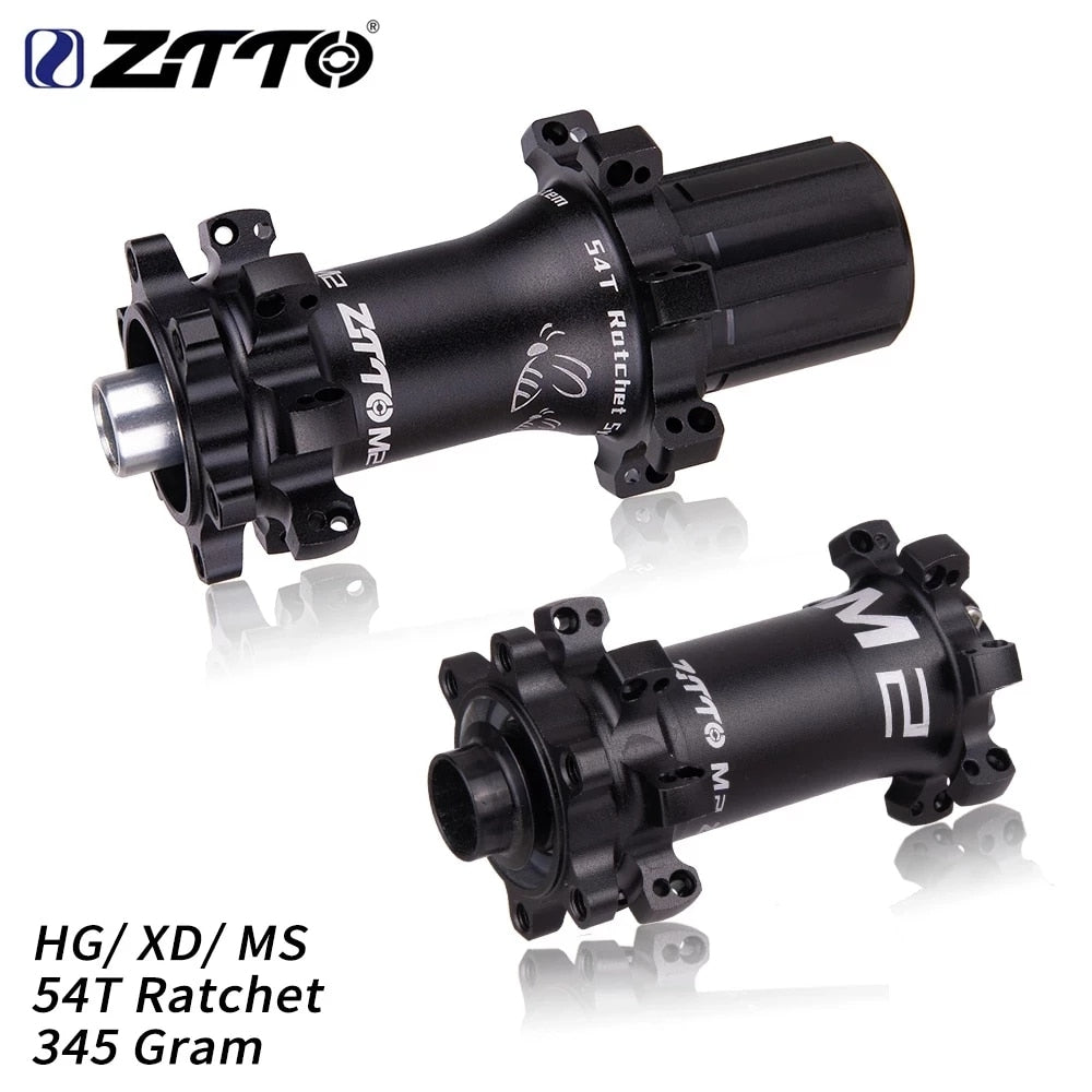 ZTTO M2 MTB Straightpull Hub Ultralight 28 Hole 54T Ratchet HG XD MS Core Fit 12 Speed Thru Axle 142x12 QR 28h Bushing Bicycle