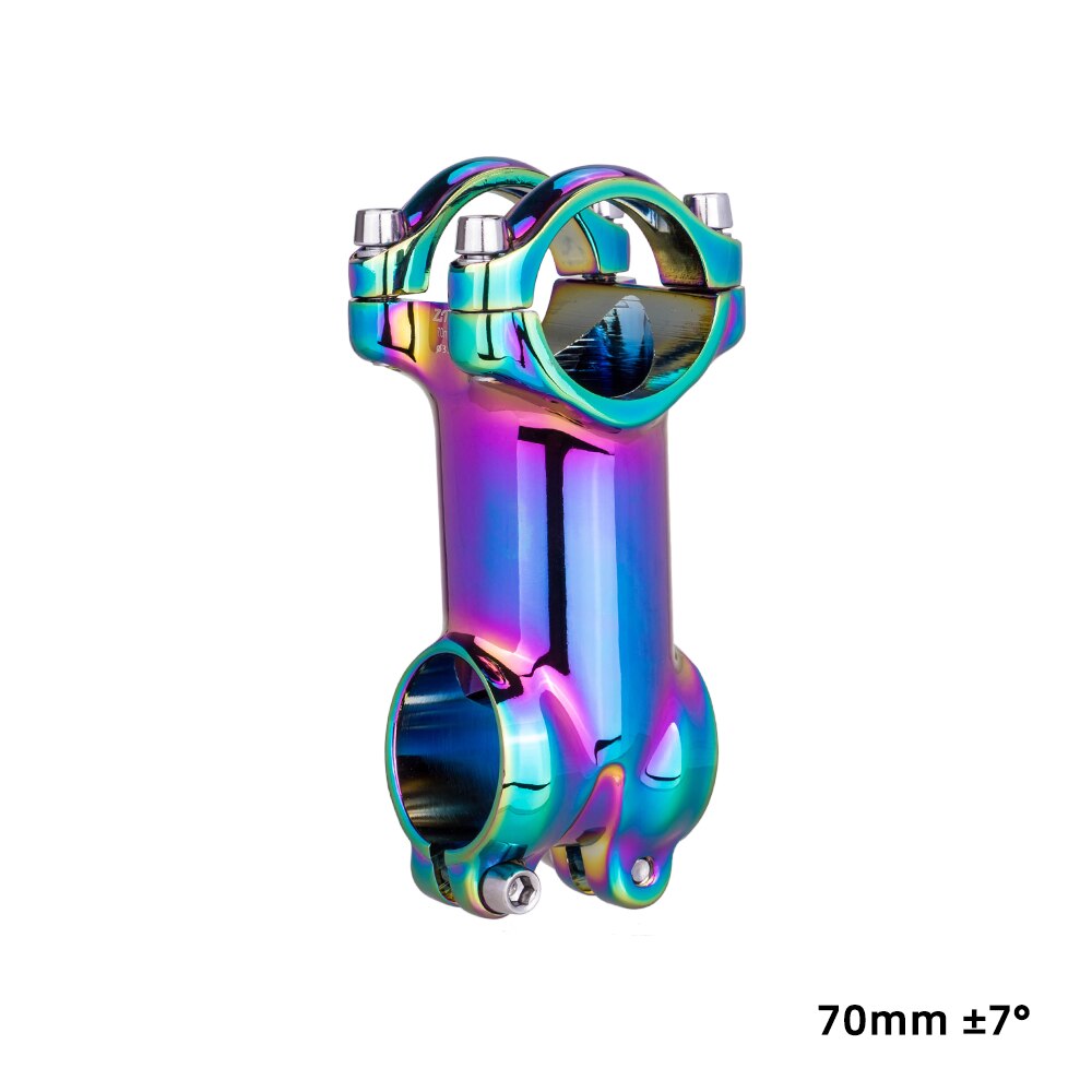 ZTTO Rainbow MTB Road Bike Oil Slick Stem 17 7 Degree 60 70 80 90mm High Strength Lightweight Fit 31.8mm Handlebar XC AM