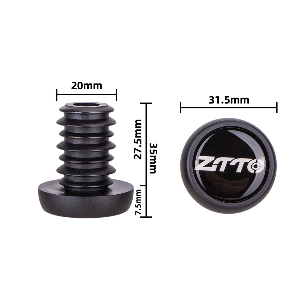 ZTTO Bicycle Silica Gel Colorful handlebar ends MTB Grips cap cover Impact protected bar Plugs