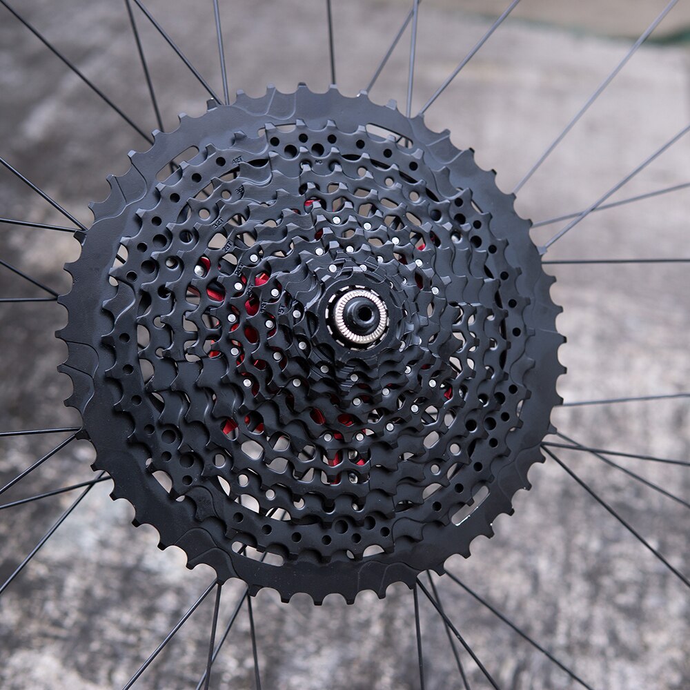 ZTTO MTB 12 Speed 9-50T Cassette XD Sprocket Black 9-50 Steel Cassette e13 556% Range 12s Compatible 12speed GX Eagle M7100 k7