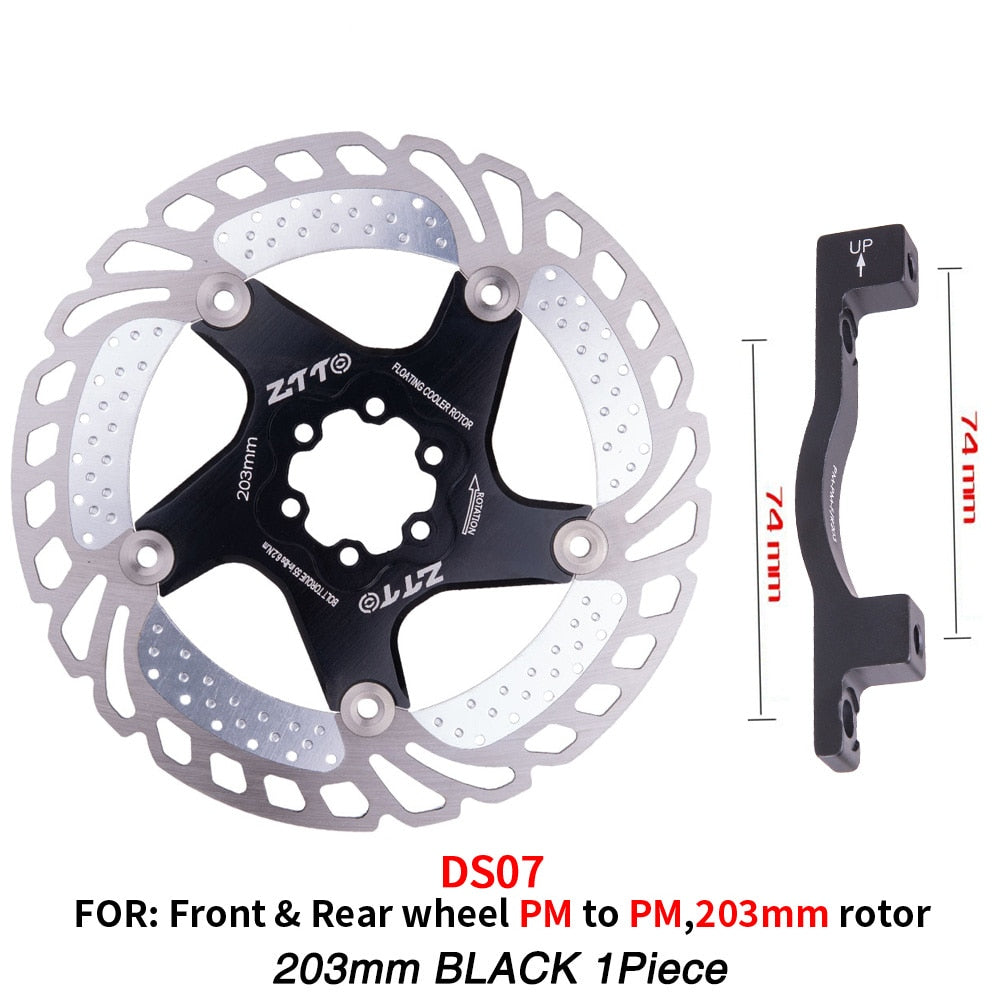 ZTTO Bicycle Brake Cooling Disc Floating Ice Rotor For MTB Gravel Road Bike 203mm 180mm 160mm 140 Cool Down Heat Sink RT99 RT86