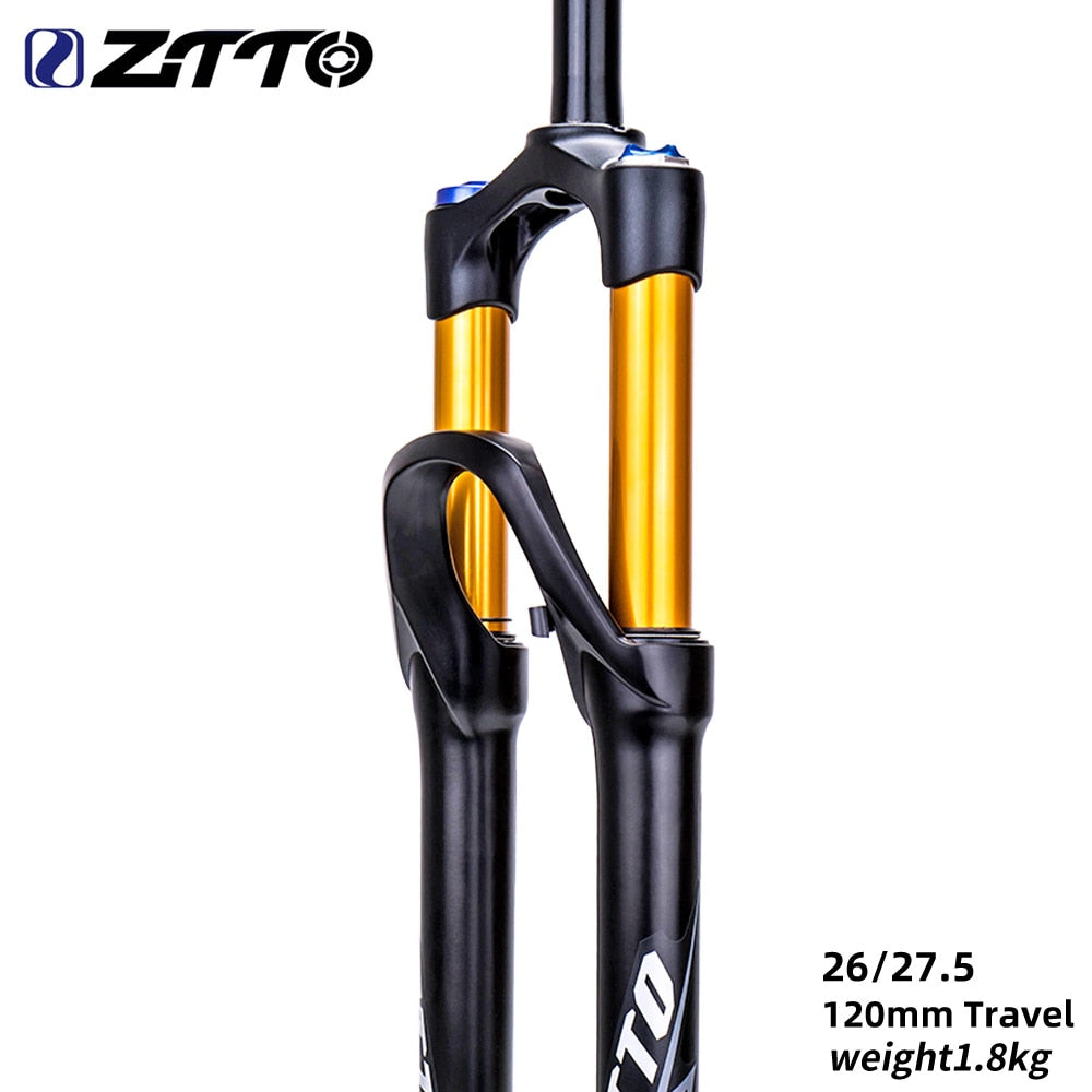 ZTTO MTB 120mm Travel Air Suspension Fork 26 27.5 29 Inch QR Quick Rel