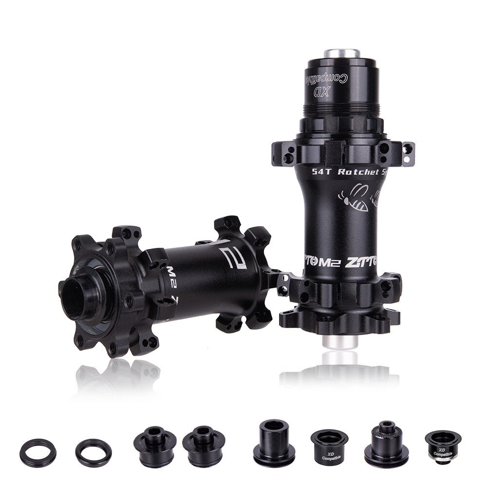 ZTTO M2 MTB Straightpull Hub Ultralight 28 Hole 54T Ratchet HG XD MS Core Fit 12 Speed Thru Axle 142x12 QR 28h Bushing Bicycle