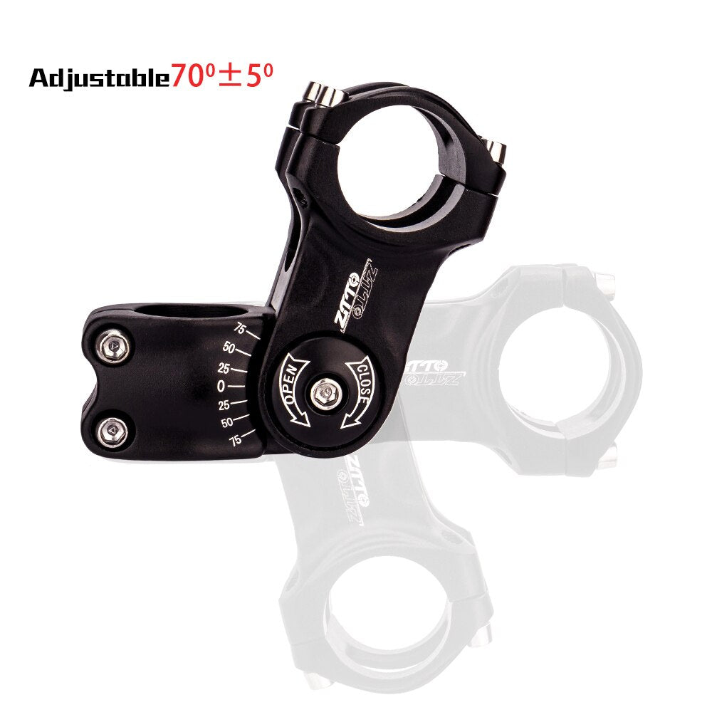 ZTTO Bicycle 70mm 90 100 Adjustable Stem 31.8mm fiting stem for XC MTB Mountain Road City Bike Handle Bar Stem Cycling part