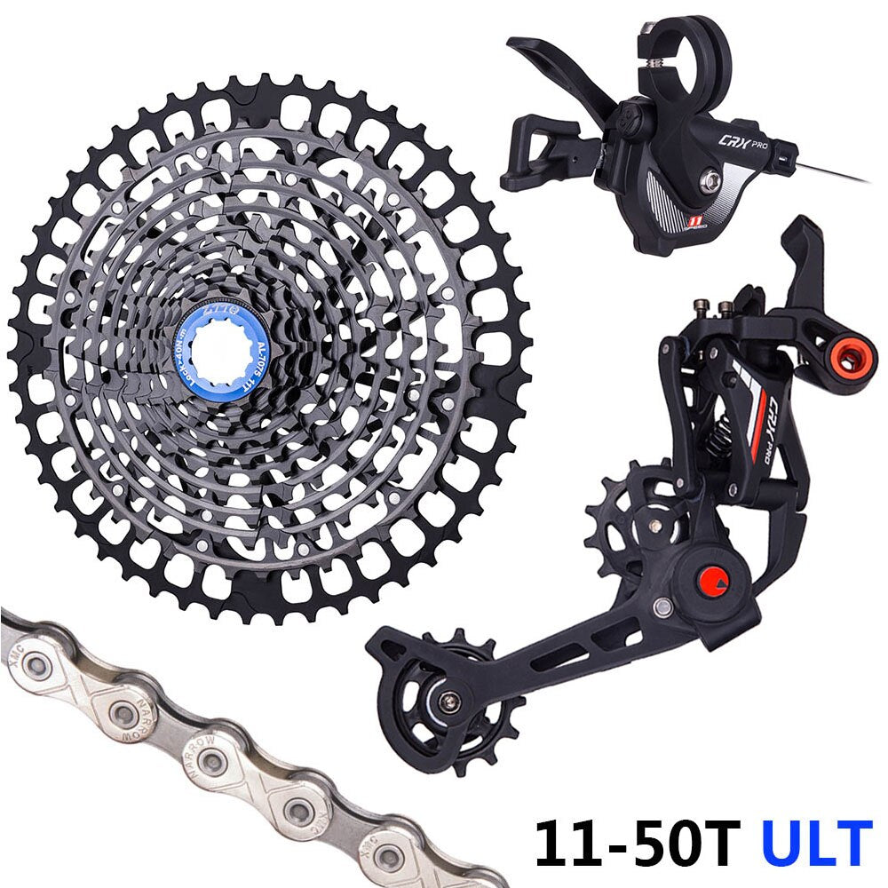 ZTTO MTB 11 Speed HG 11-52T Bicycle Group Set Cassette Chain CRX PRO Shifter Cluth Rear Derailleur Mountain Bike Sprocket Kit
