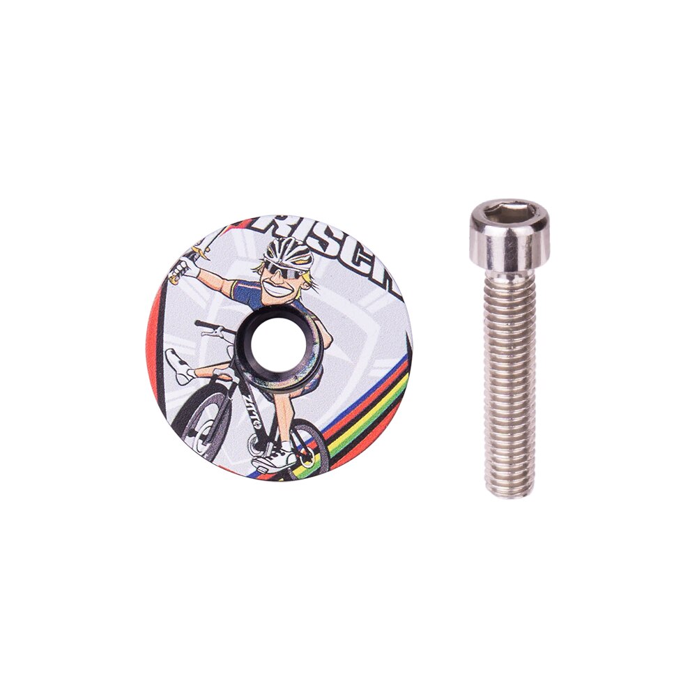ZTTO MTB Bicycle Headset stem Cap 1-1/8" fork Top Cover Special printing Cap Headsets Aluminum Alloy Mountain Road Bike