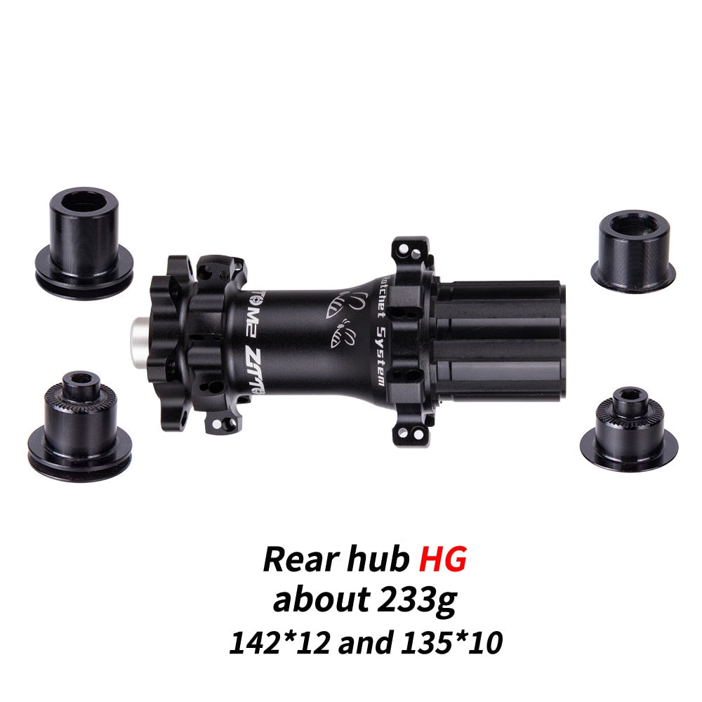 ZTTO M2 MTB Straightpull Hub Ultralight 28 Hole 54T Ratchet HG XD MS Core fit 12 speed Thru Axle QR 28h Bicycle Hub