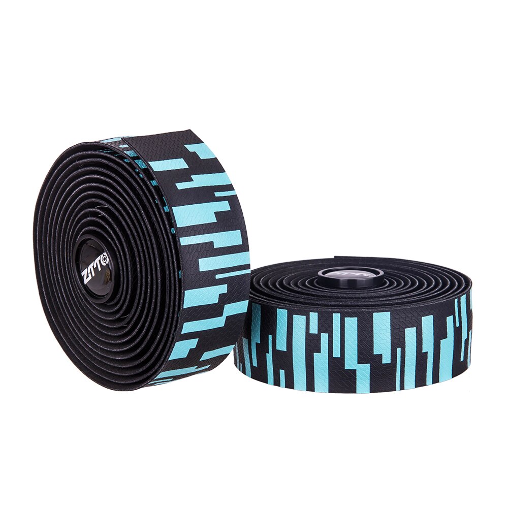 ZTTO Road Bike Handlebar tapes blue white gold teal Gradient color EVA PU Tape Durable Shock-Proof Bartape BD8