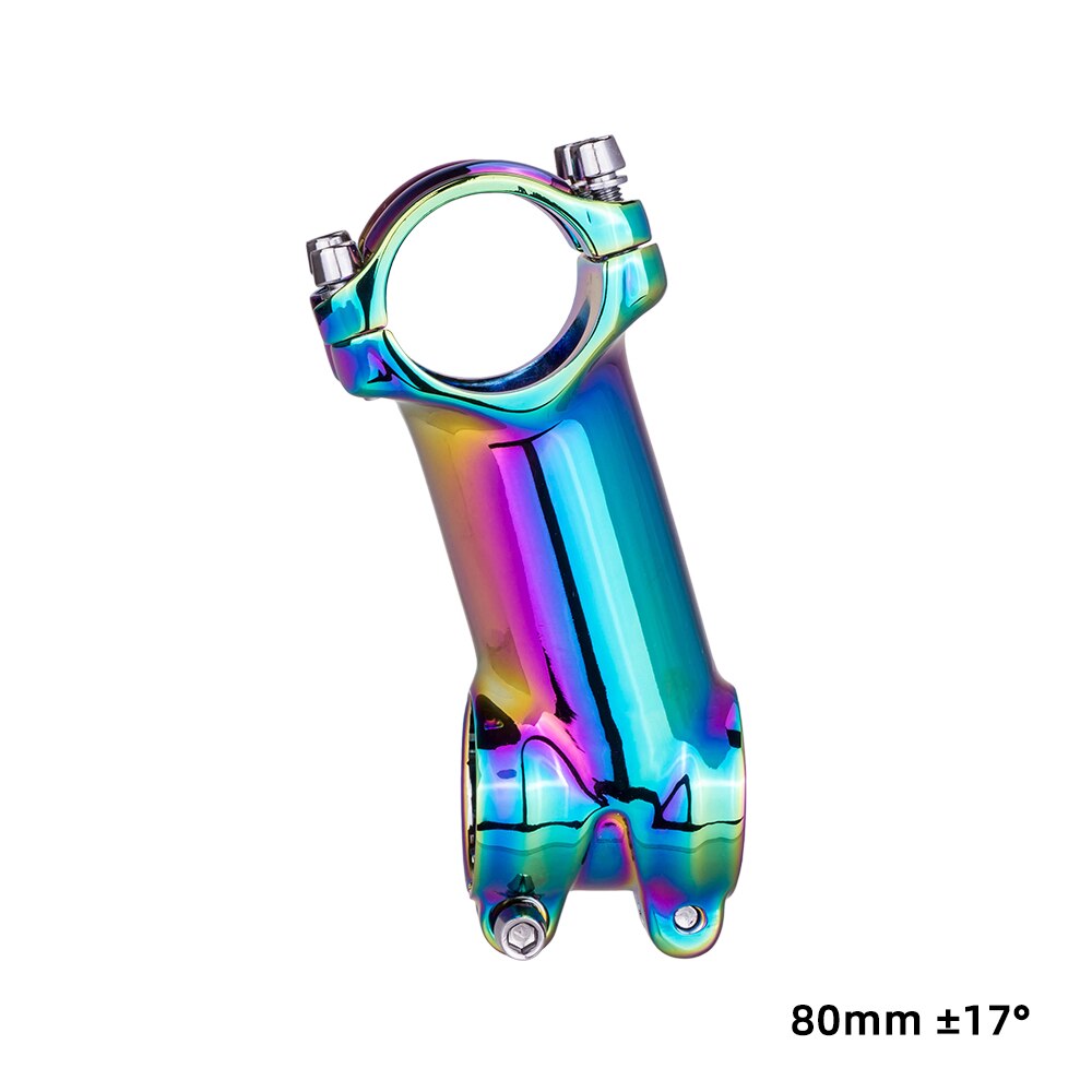 ZTTO Rainbow MTB Road Bike Oil Slick Stem 17 7 Degree 60 70 80 90mm High Strength Lightweight Fit 31.8mm Handlebar XC AM