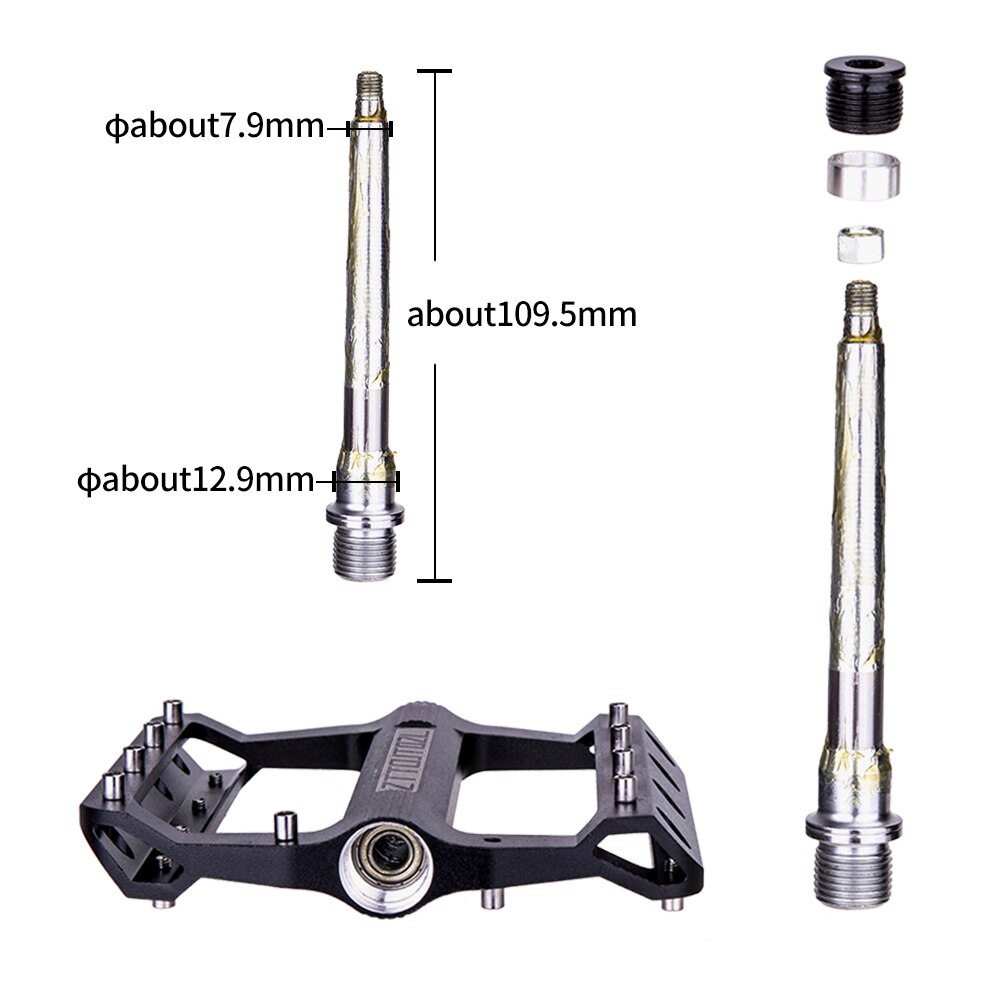 ZTTO MTB Bearings CNC Anti slip Pedal Aluminum Alloy Bike flat Pedal Road Gravel bike lightweight 9 pins pedal for XC AM JT02