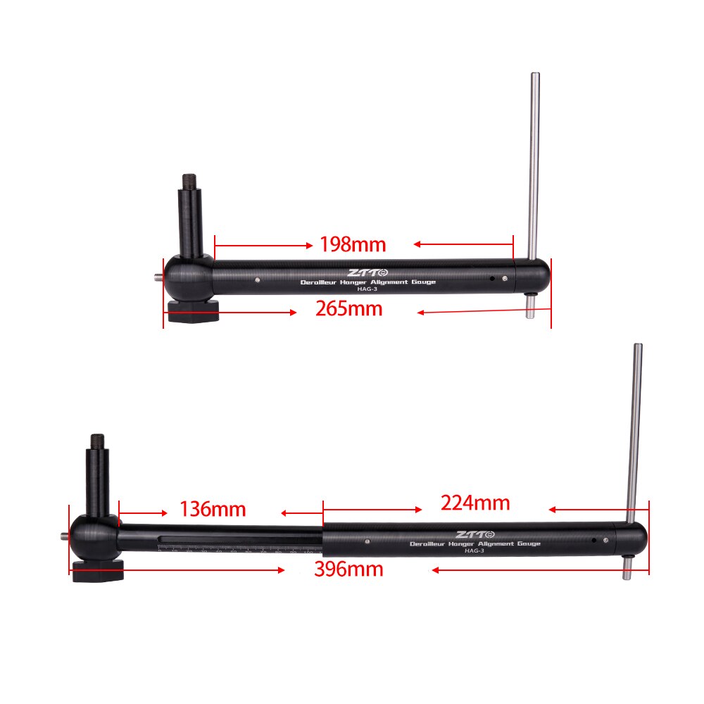 ZTTO Derailleur Hanger Alignment Gauge HAG-3 Professional Bicycle Tool Measure Straighten MTB Dropout Repair Tool Road Bike