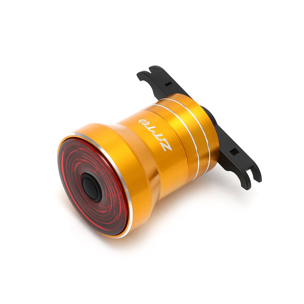ZTTO Bicycle Brake Sensor Aluminum Trail Light Waterproof Cycling Rechargeable Safe Warning 100 Lumen Traillight
