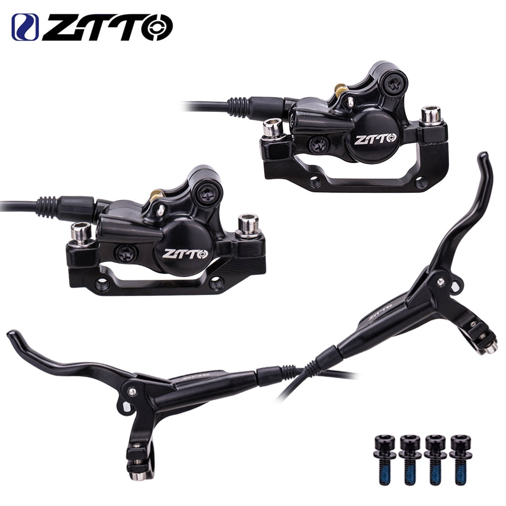 ZTTO MTB Hydraulic Disc Brake IS Post Mounting Left Front Right Rear Calipers Rotor Oil Pressure Brake Set Rotor M6100 MT200