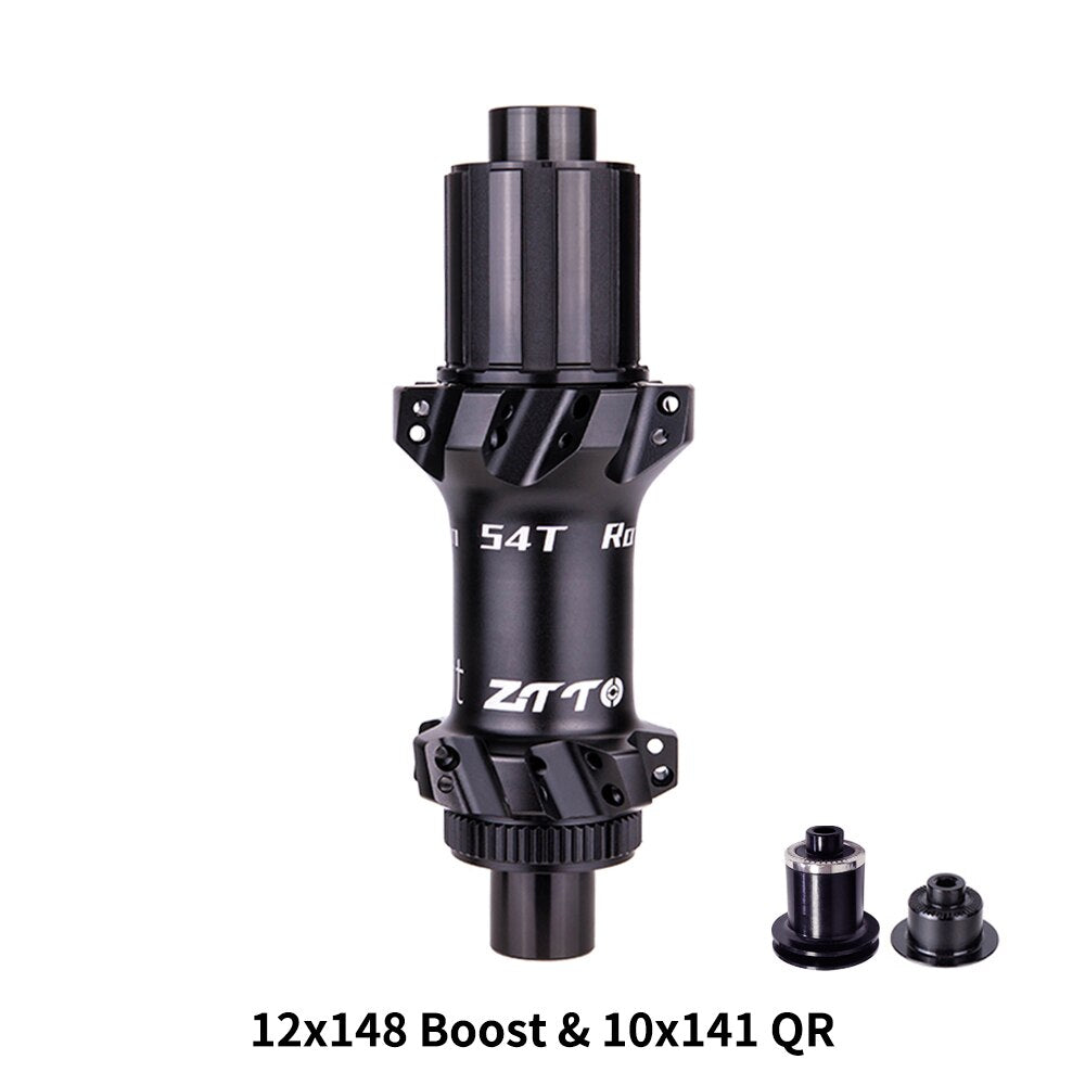 ZTTO M1 148 BOOST Hub Ratchet 28 Hole 54T HG XD MS Body 110x15 148x12 Thru Axle 28h Center Rotor lock Disc Brake Hub