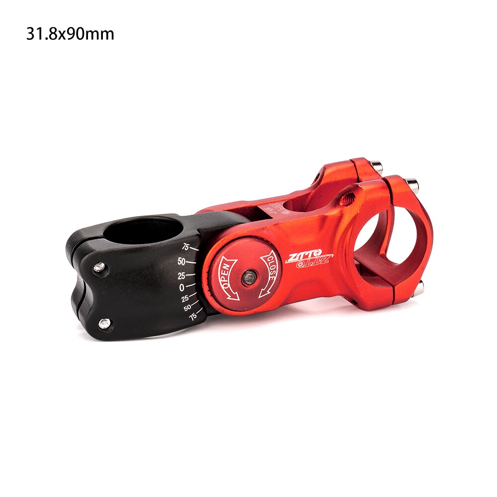 ZTTO Bicycle 70mm 90 100 Adjustable Stem 31.8mm fiting stem for XC MTB Mountain Road City Bike Handle Bar Stem Cycling part