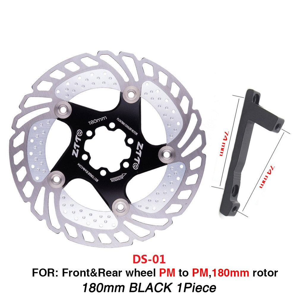 ZTTO Bicycle Brake Cooling Disc Floating Ice Rotor For MTB Gravel Road Bike 203mm 180mm 160mm 140 Cool Down Heat Sink RT99 RT86