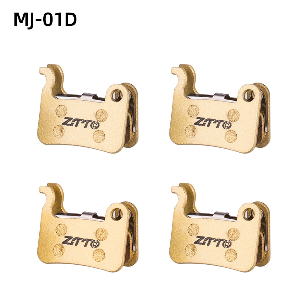 ZTTO 4Pairs MTB Road Bike Full Metal Disc Brake Pads MT200 M8100 Flat Mount R8070 R7070 R8020 G03TI G04TI Level Guide Code Cx1