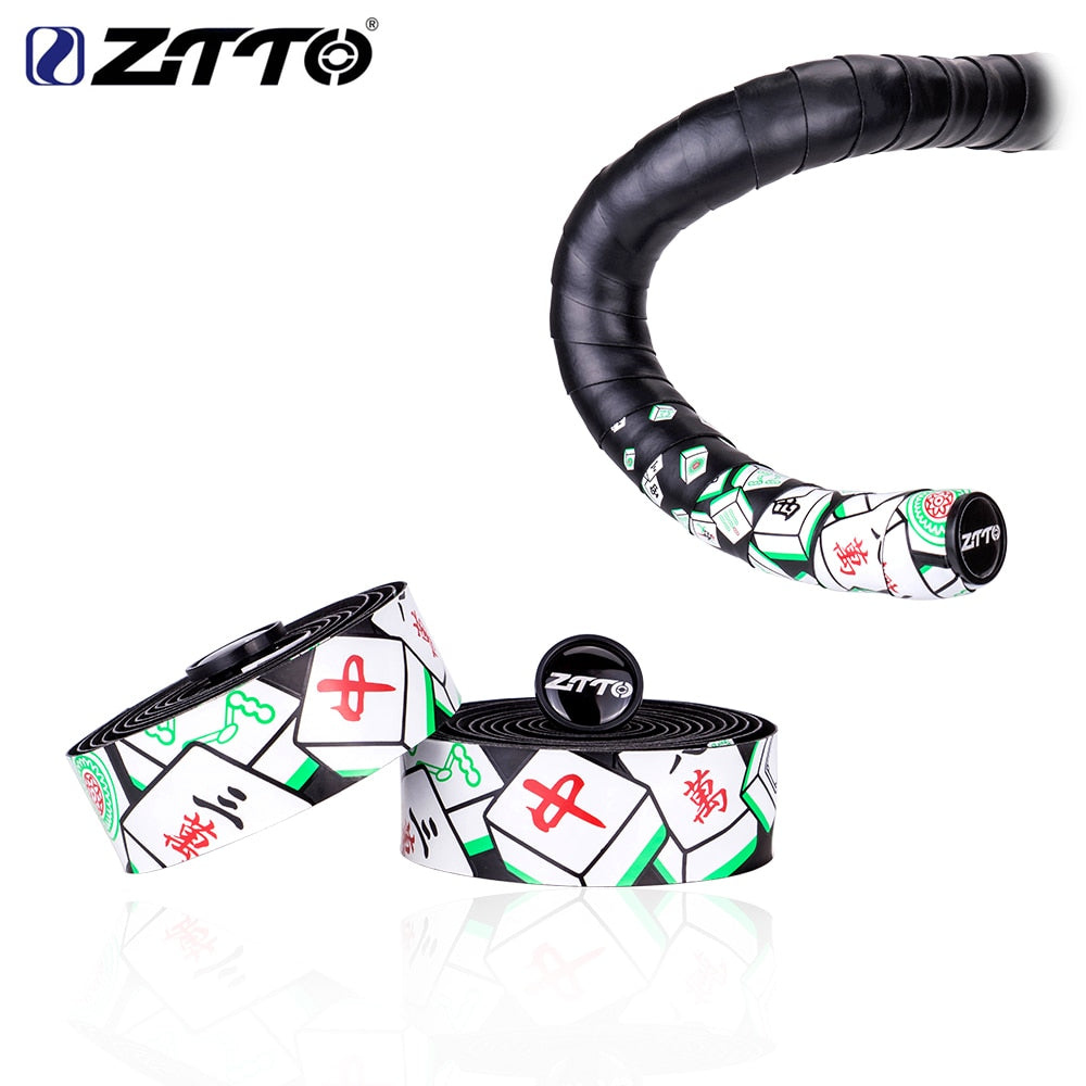 ZTTO Road Bike Bar Tape Chinese style Mahjong Handlebar EVA PU Tape High Quality Durable Shock-Proof Roadbike Bartape BD9