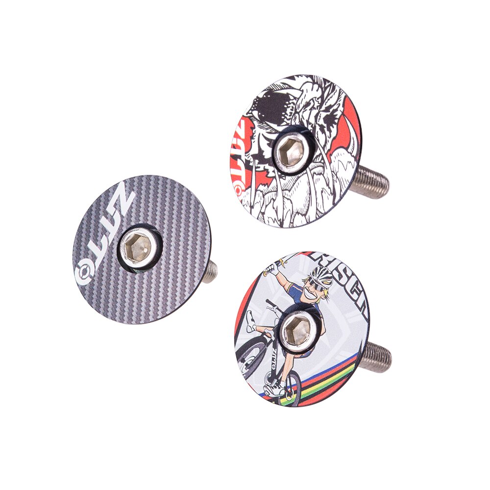 ZTTO MTB Bicycle Headset stem Cap 1-1/8" fork Top Cover Special printing Cap Headsets Aluminum Alloy Mountain Road Bike