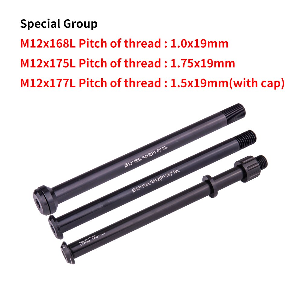 ZTTO MTB Thru Axle Road Bike Shaft Front Rear Skewers 12mm 15mm Wheel Axis Hub X-12 Shaft 15x100 12x142 12x100 12x148 15x110