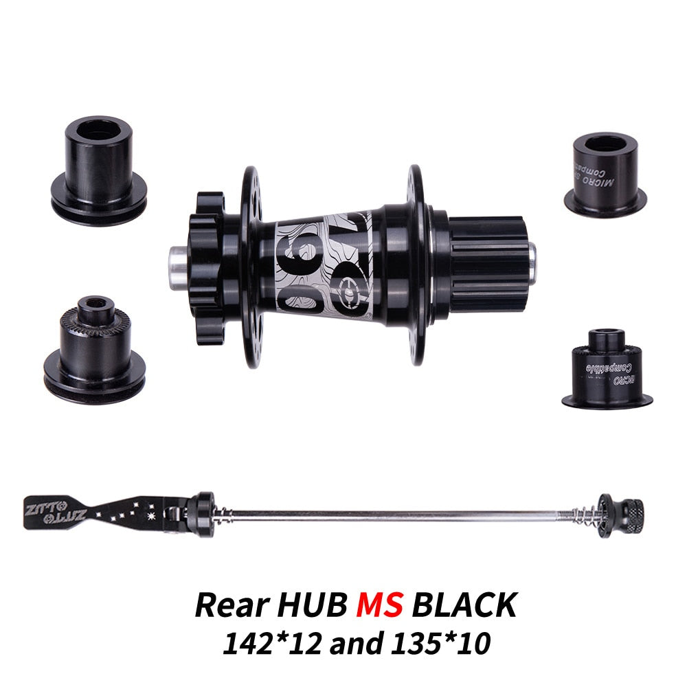 ZTTO Ratchet 54T Disc Brake MTB Hub 32H 32 Hole Thru Axle Maza Quick Release XD HG MS Núcleo Eccentric 142x12 135 Sealed Bearing