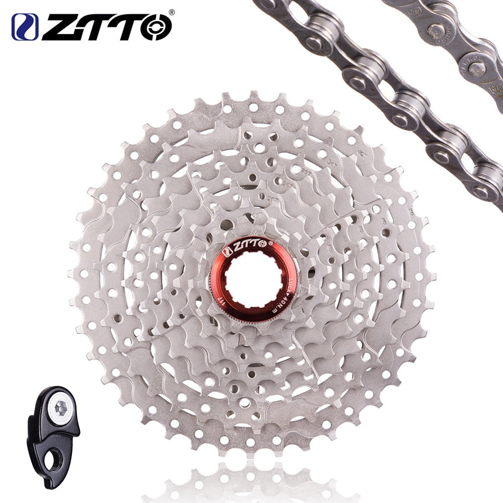 ZTTO MTB 8s 11-40T Cassette Bicycle 1x8 Speed Freewheel Durable Steel Gear K7 for M410 TX800 Mountain Bike Sprocket HG tpye