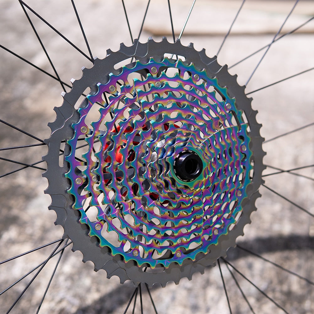 ZTTO MTB 11 Speed 9-50T Cassette XD Ultimate Pro ULT Golden Rainbow 372g Steel Durable Sprocket Ultralight 11s 9-50 k7 9 to 50