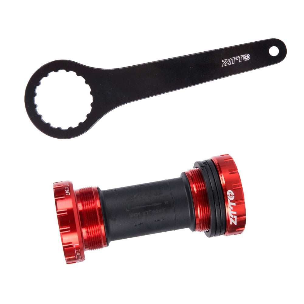 ZTTO BB91 Bicycle Bottom Bracket Sealed Bearing Thread Type 68 73 BSA68 Shell 24mm Spline Axis Wrench MTB Road Bike Waterproof