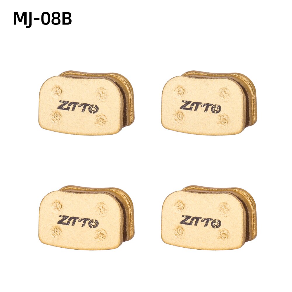 ZTTO 4Pairs MTB Road Bike Full Metal Disc Brake Pads MT200 M8100 Flat Mount R8070 R7070 R8020 G03TI G04TI Level Guide Code Cx1