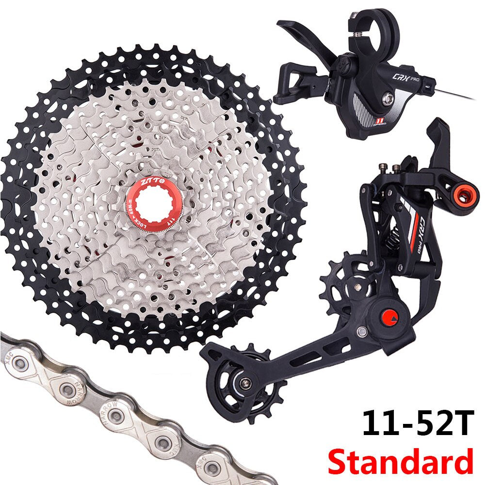 ZTTO MTB 11 Speed HG 11-52T Bicycle Group Set Cassette Chain CRX PRO Shifter Cluth Rear Derailleur Mountain Bike Sprocket Kit
