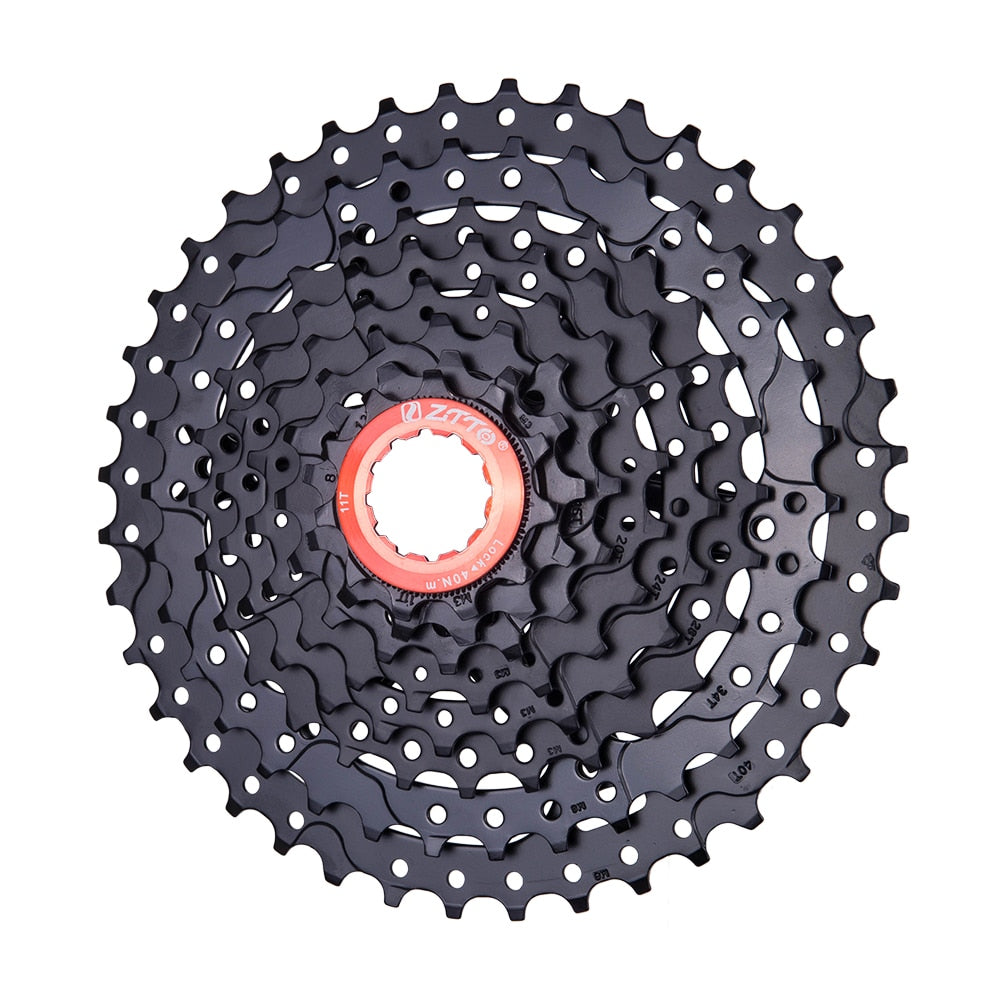 ZTTO MTB 8 Speed Cassette 11-40 Black Freewheel 11-40T k7 8speed Lightweight and durable for M410 X4 HG cassette Mountain Bike