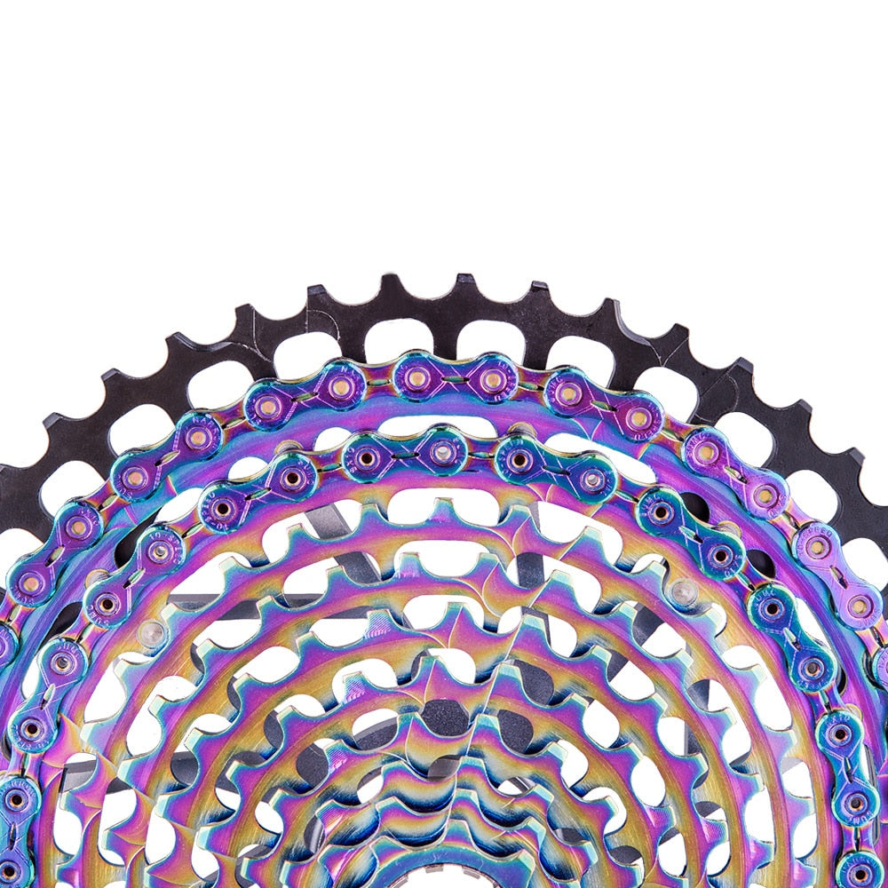 ZTTO 10s Bicycle Chain 10 speed Rainbow Chain Road Bike 10speed Durable Chains Master link Rainbow EL SLR for MTB Mountain Bike