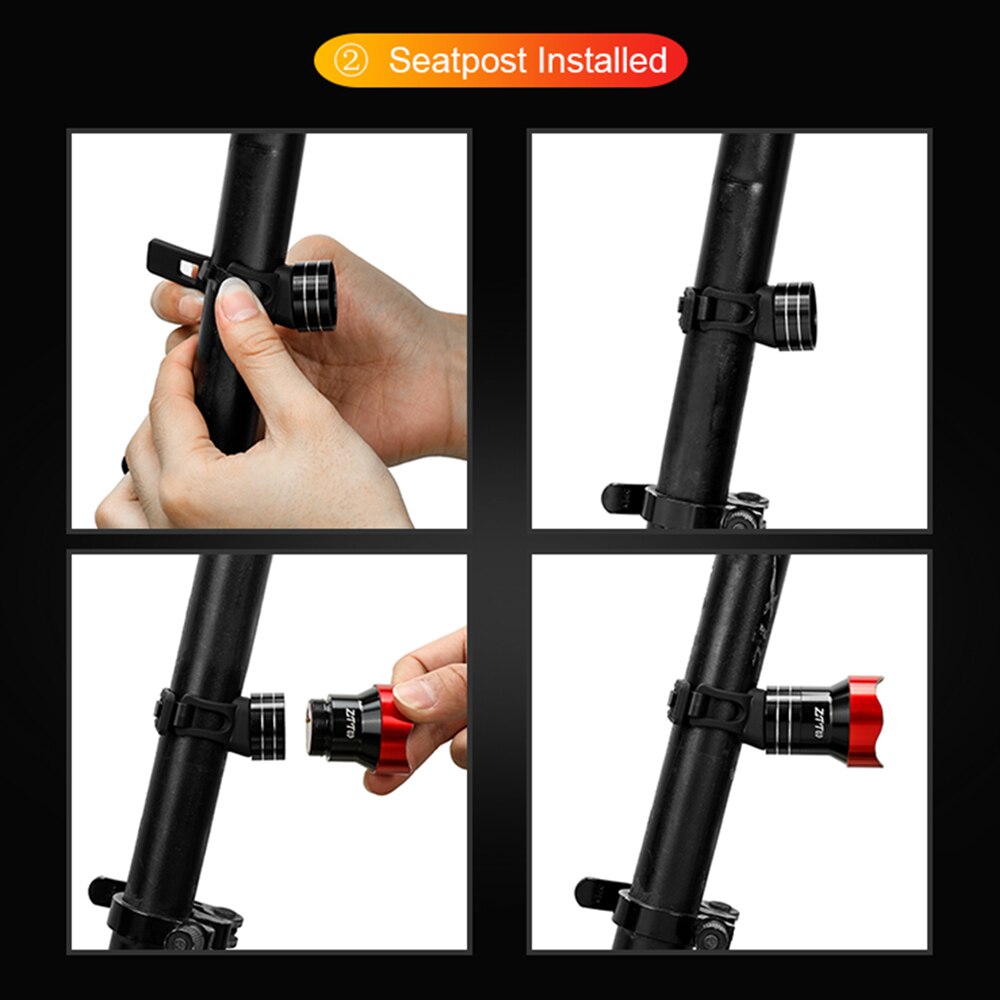 ZTTO Bicycle Rear Light Auto Start Stop Smart Brake Sensing IP65 Waterproof LED Charging Cycling Taillight Long battery life