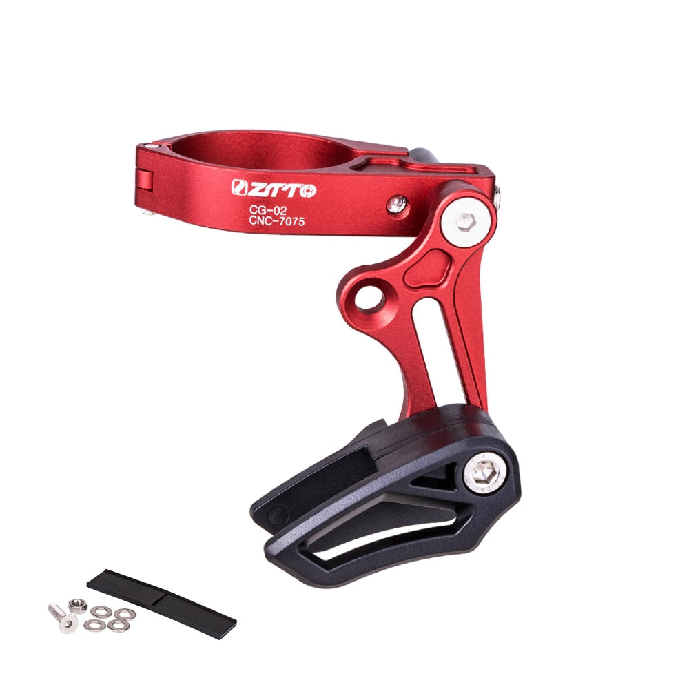 ZTTO Bicycle Chain Guide CG02 31.8 34.9 Clamp Mount Anti Chain Drop Direct E-Type Adjustable For MTB Mountain Gravel Bike 1X
