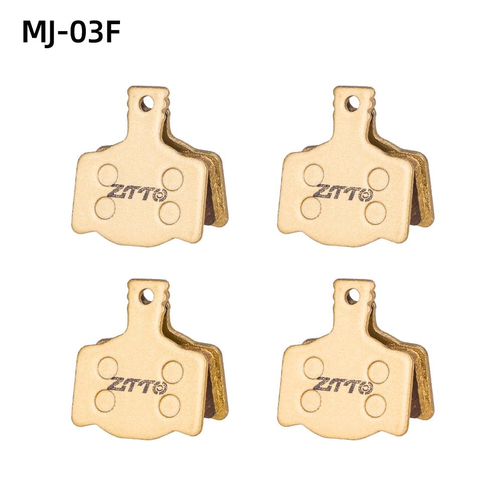 ZTTO 4Pairs MTB Road Bike Full Metal Disc Brake Pads MT200 M8100 Flat Mount R8070 R7070 R8020 G03TI G04TI Level Guide Code Cx1