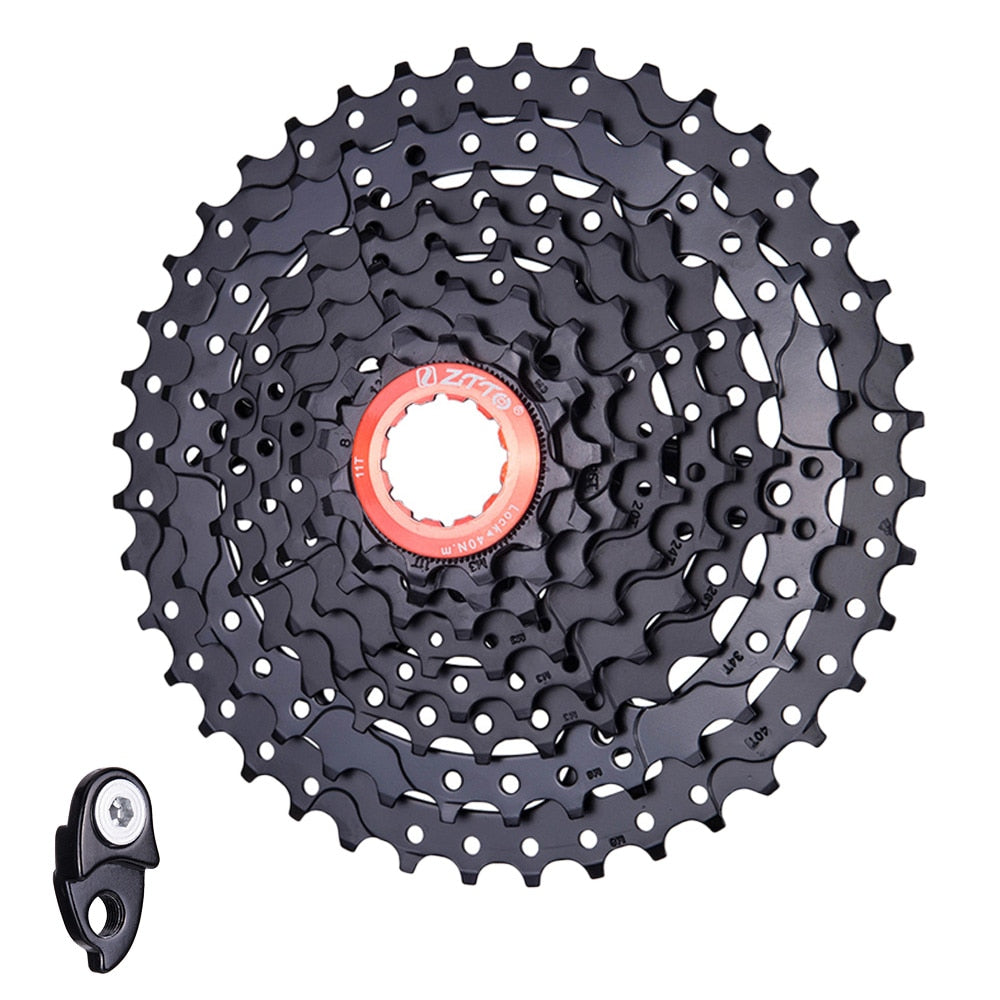 ZTTO MTB 8s 11-40T Cassette Bicycle 1x8 Speed Freewheel Durable Steel Gear K7 for M410 TX800 Mountain Bike Sprocket HG tpye