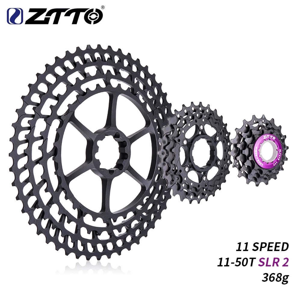 ZTTO 11s 11-50T SLR 2 Cassette MTB 11Speed Wide Ratio UltraLight 368g CNC Freewheel Mountain Bike Bicycle Parts for X 1 9000
