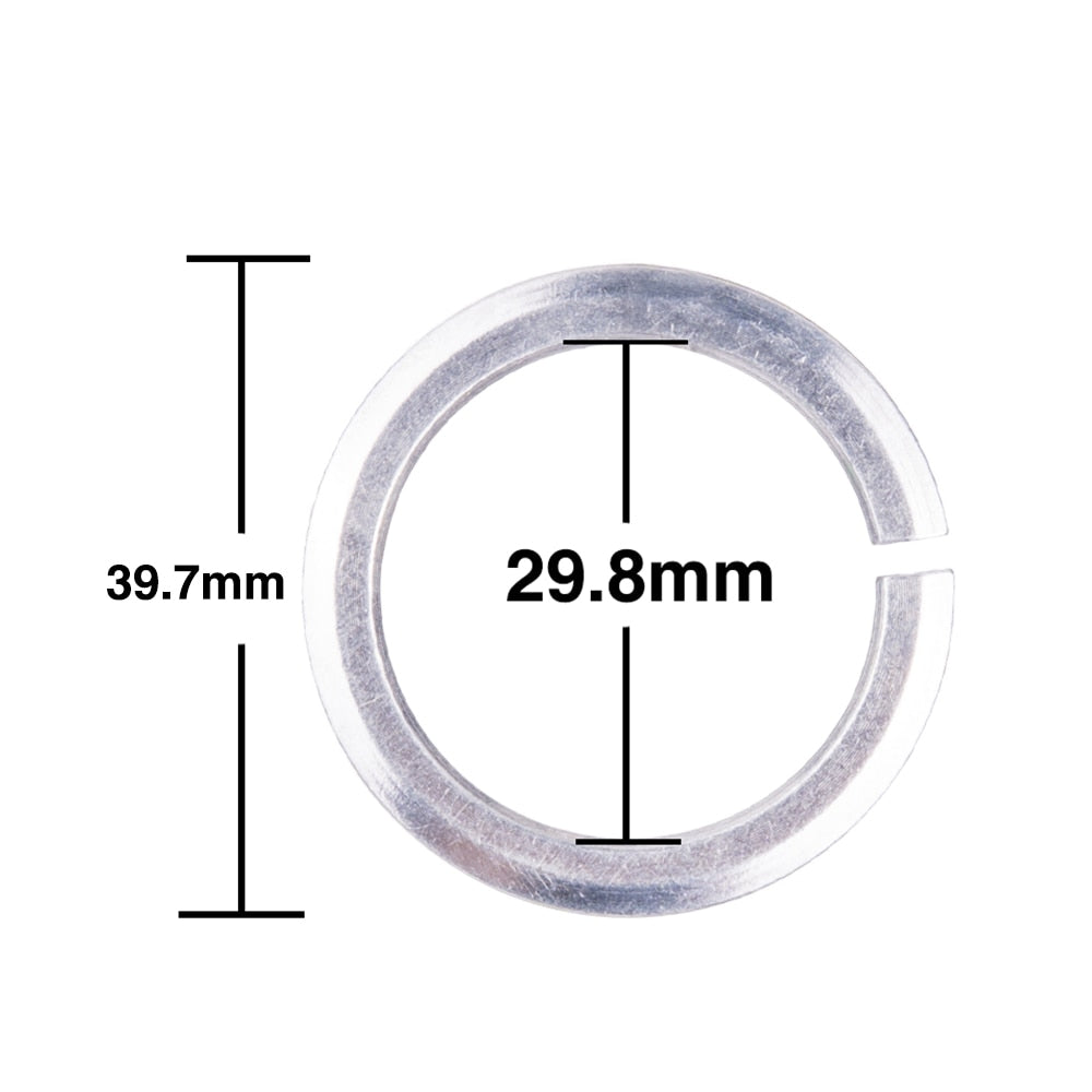 ZTTO Bicycle Headset Crown Base Ring 1 1/8" Aluminum Alloy 1/2" Spacer Diameter for 28.6 Straight Fork 44mm Bike