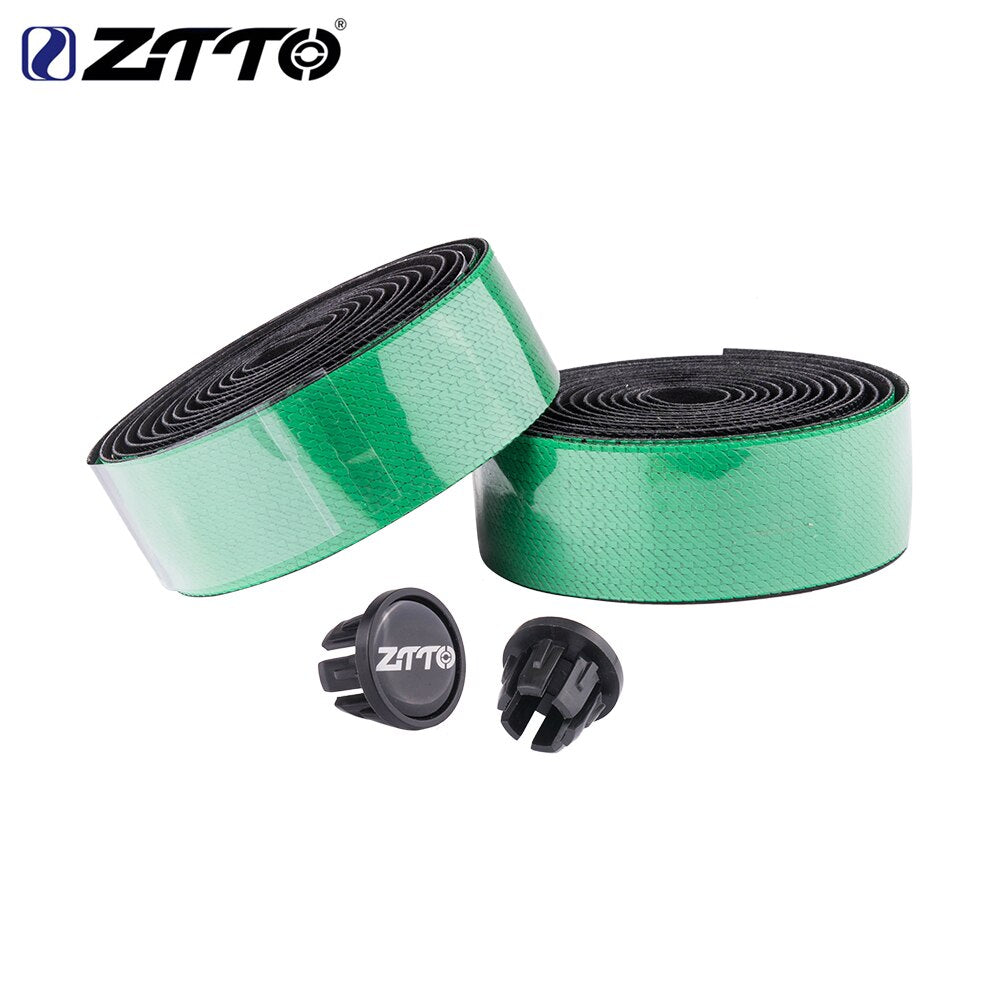 ZTTO Road Bike Bar Tape Colorful Gradient Color Gold Green Teal Handlebar Tapes EVA PU Tape Durable Shock-Proof Bartape BD3