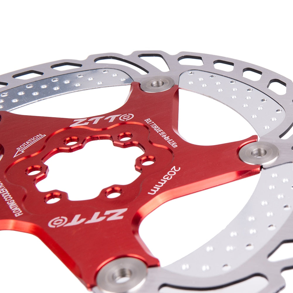 ZTTO Bicycle Brake Cooling Disc Floating Ice Rotor For MTB Gravel Road Bike 203mm 180mm 160mm 140 Cool Down Heat Sink RT99 RT86