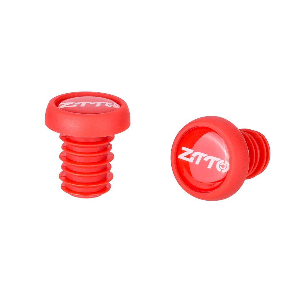 ZTTO Bicycle Silica Gel Colorful handlebar ends MTB Grips cap cover Impact protected bar Plugs