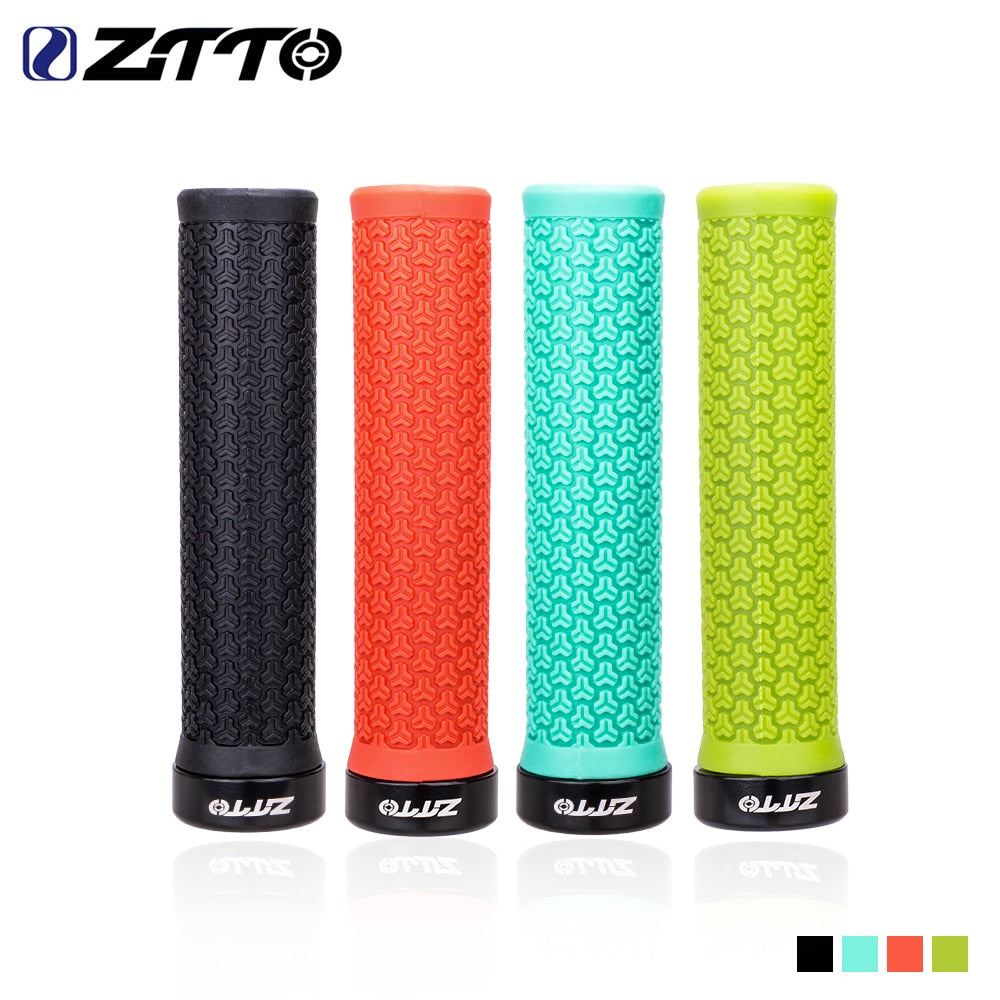 ZTTO MTB Grips Mountain Bike Lockable Aluminum Clamp Grip Lock On Anti-Slip Rubber Bicycle Shock-Proof Handle AG13